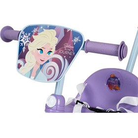 تصویر سه‌چرخه دیزنی یخ‌زده با میله هل‌دهنده برند spartan Disney Frozen Tricycle with Pushbar