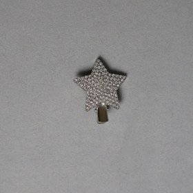 تصویر گل سر فلزی نگین دار 