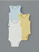 تصویر بادی نوزادی پسرانه ال سی وایکیکی بند دار راسته | LC Waikiki 5S4LBDS5G456__FUX 