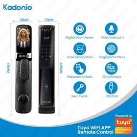تصویر دستگیره دیجیتال هوشمند مدل Kadonio 823 ا Kadonio 823 smart digital handle Kadonio 823 smart digital handle