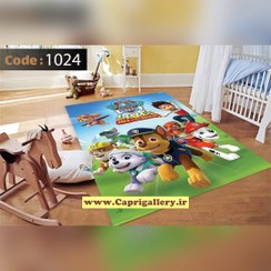 تصویر کاور فرش شانل کودک کد 1024 روفرشی کشدار اتاق کودک کد 1024