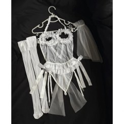 تصویر کاستوم عروس دلوین کد 162 سایز فری رنگ سفید 