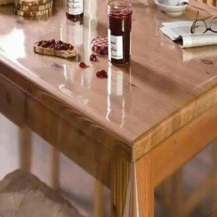 تصویر طلق رو میزی شفاف 250 میکرون ( 0/25 میلیمتر ) ابعاد 200در 160 سانتی متر چادر طبیعت 