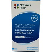 تصویر کپسول مولتی ویتامین و مینرال نیچرز پلنتی مخصوص آقایان بالای ۵۰ سال بسته ۶۰ عددی 