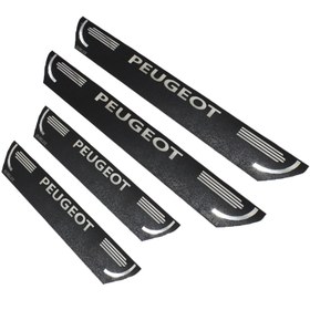 تصویر برچسب پارکابی طرح چرمی مدل ونوس نوشته peugeot 