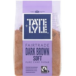 تصویر شکر قهوه دارک تيت لی 500 گرم TATE LYLE مدل DARK BROWN SOFT Tate & Lyle Fairtrade Dark Brown Soft Pure Cane Sugar 500gr