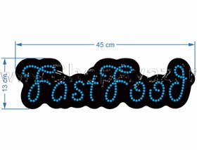 تصویر تابلو ال ای دی آیاز مدل فست فود کد 218 