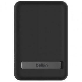 تصویر پاوربانک ۵ هزار مگ سیف بلکین مدل Belkin BoostCharge Magnetic Wireless PowerBank 5K + Stand 