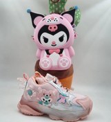 تصویر کفش کرومی کد ۱۲۰۲۰ سایز ۲۳ تا ۲۵ رنگ کرم، صورتی و بنفش 