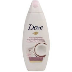 تصویر شامپو بدن کرمی داو حاوی عصاره نارگیل و گلبرگ یاسمین حجم 500 میلی لیتر Dove Coconut Milk Purely Pampering Body Wash