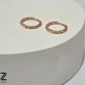 تصویر گوشواره حلقه‌ای ژوپینگ کد ۱۰۰۳ 