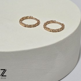 تصویر گوشواره حلقه‌ای ژوپینگ کد ۱۰۰۳ 