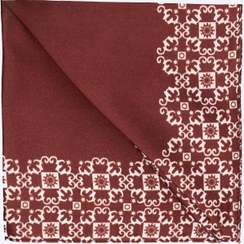 تصویر دستمال جیب ساتن طرح دار 