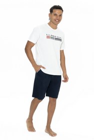 تصویر ست پیژامه فاق نرمال آستین کوتاه راسته مردانه | یو اس پولو U.S. Polo Assn. USP18871 
