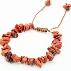 تصویر دستبند سنگ خورد جاسپر 