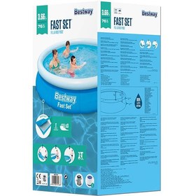 تصویر ست استخر گرد سریع ۳۶۶×۷۶ سانتی‌متر برند bestway Fast Circular Shape Pool Set 366x76cm 366x76cm