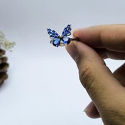 تصویر انگشتر فری سایز نگین پروانه 