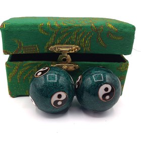 تصویر گوی آرامش ین یانگ سبز کد 470028 