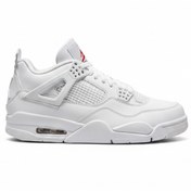 تصویر کتونی اسپرت مردانه جردن 4 رنگ سفید - ۴۴ 