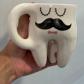 تصویر ماگ دندانپزشکی ماگ طرح دندان