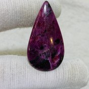 تصویر نگین روبى زئوسيت طبیعی سايز 22*42 ميلی‌متر 