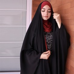 تصویر چادر عربی ساده کرپ رویال کره 