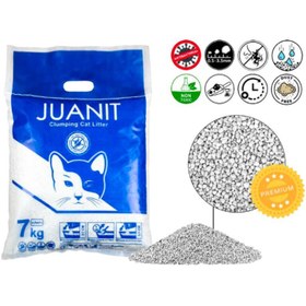 تصویر خاک گربه ژوانیت مدل پرمیوم وزن 7 کیلوگرم Juanit Cat Litter Premium Model 10kg