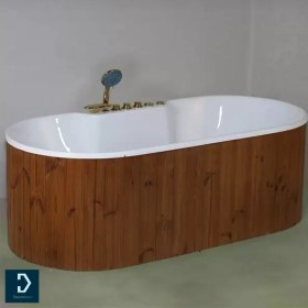 تصویر وان حمام زرین آب مدل پریما thermo wood 