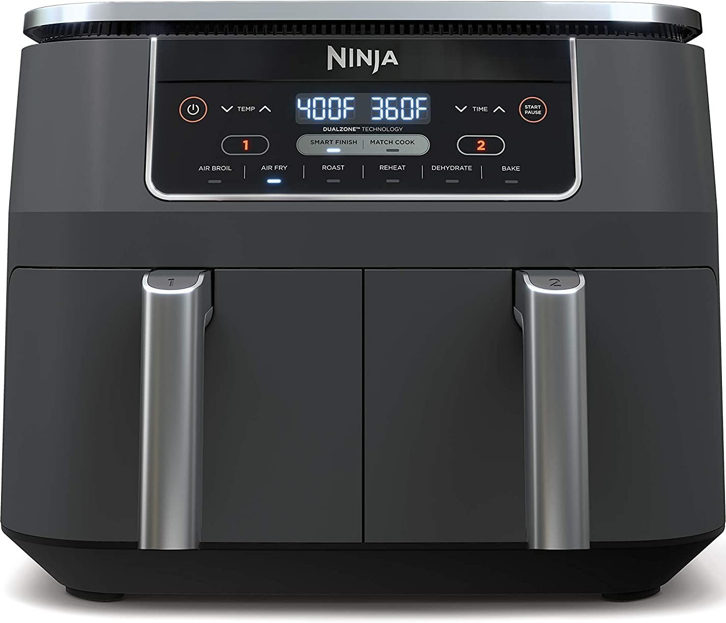 2 Pack Air Fryer Silicone Pot pour Ninja Foodi Dz201 / dz401 8qt, Doublure  de friteuse à air réutilisable pour Ninja Dual Air Fryer, Ninja Air Fryer  Accessoires Replacem