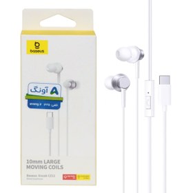 تصویر هندزفری باسیم Baseus Encok CZ11 Type-C سفید 