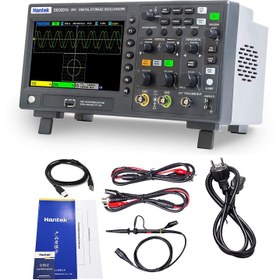 تصویر اسیلوسکوپ 150 مگاهرتز 2 کانال با فانکشن ژنراتور هانتک DSO-2D15 hantek-dso2d15-digital-oscilloscope