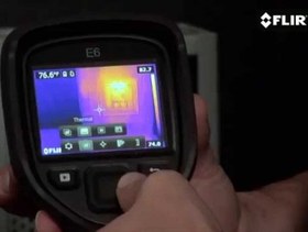 تصویر دوربین مادون قرمز، دوربین ترموویژن مدل FLIR E6 