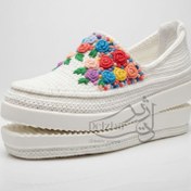 تصویر گیوه زنانه طرحدار 