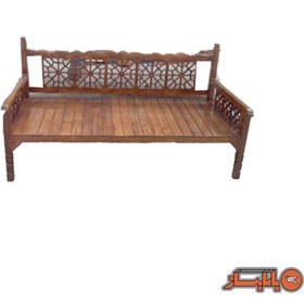 تصویر تخت سنتی چوبی 100*200 