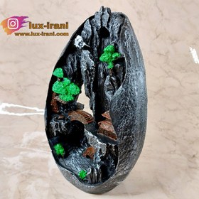 تصویر جاعودی آبشاری بزرگ طرح صخره سه بعدی 