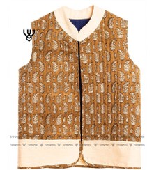 تصویر جلیقه آجری دو رو 