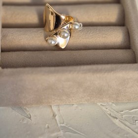 تصویر انگشتر مدل منحنی لوکس 