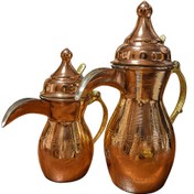 تصویر دله عربی مسی زنجان طرح دار سایز ۹ و ۱۱ 