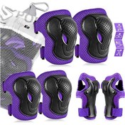 تصویر ست لوازم ایمنی ورزشی AresKo شامل زانوبند، آرنج بند و دست بند 