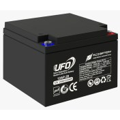 تصویر باتری سرب اسیدی 12 ولت 28 آمپرساعت UFO 12AP-28 