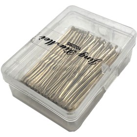 تصویر سنجاق طلایی جعبه ای 