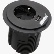 تصویر پریز توکار گرد ملونی مدل 10034 