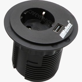 تصویر پریز توکار گرد ملونی مدل 10034 