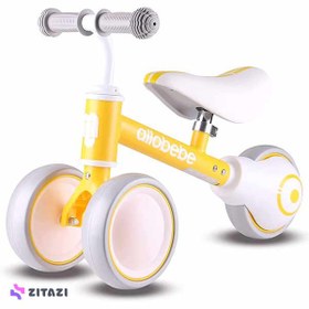 تصویر سه چرخه کودک شیامی زرد allobebe Baby Balance Bike - زمان ارسال 15 تا 20 روز کاری 