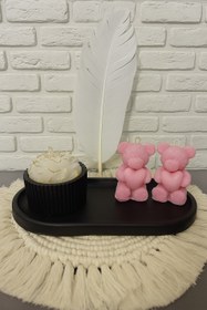 تصویر ست مینیمال تدی و سنگ 