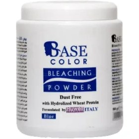 تصویر پودر دکلره آبی 500 گرم بیس کالر 500 grams of base color blue bleaching powder