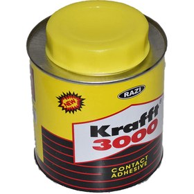 تصویر چسب کرافت رازی Krafft 3000 حجم ۱ لیتر Razi Krafft 3000 Contact Adhesive 1 L