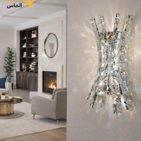تصویر چراغ دیواری کریستالی تاج 