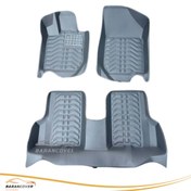 تصویر کفپوش ۵ بعدی رنو مناسب ال ۹۰ و ساندرو رنگ طوسی 