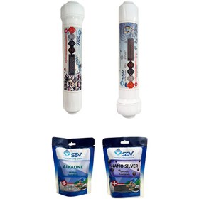 تصویر فیلتر دستگاه تصفیه آب مدل Alkaline و Nano silver به همراه شارژ یدک 